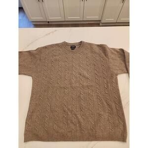 GH Bass and CO Sweater Mens XL  Gray  Lambswool  Pullover